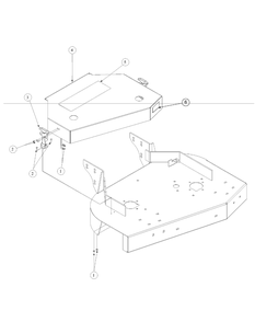 Fabricated Cover Assembly Diagram and Parts List for G1436 55AE231R150-WAM Cub Cadet Lawn Mower